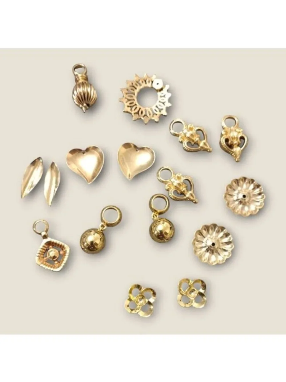 Bulk Lot of Gold Tone Charms